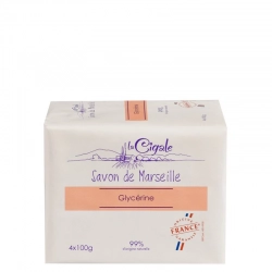 La Cigale Marseille zestaw mydeł 4x100 g / Francja